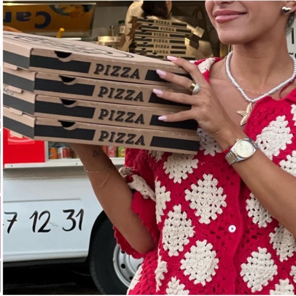 Zara Crochet Knit Polo NWT - Picture 9 of 16